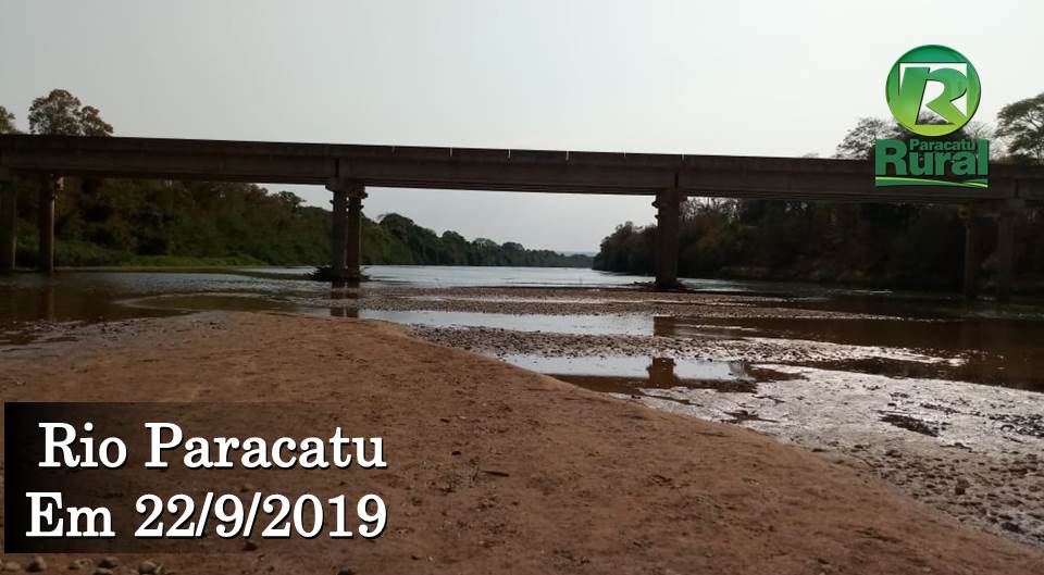 RIO PARACATU como está o nível