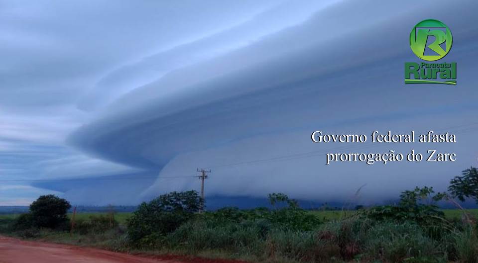 Governo federal afasta prorrogação do Zarc