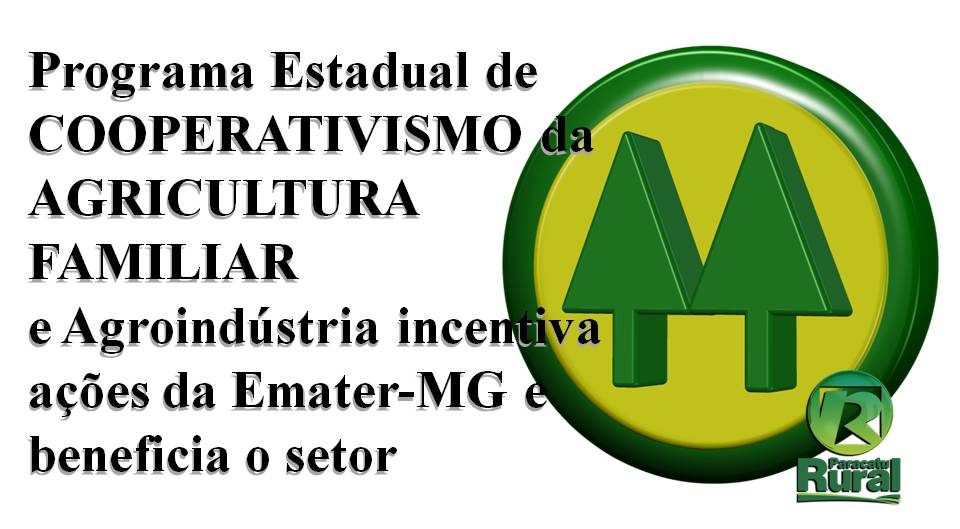 Programa Estadual De COOPERATIVISMO Da AGRICULTURA FAMILIAR E Agroindústria Em MG