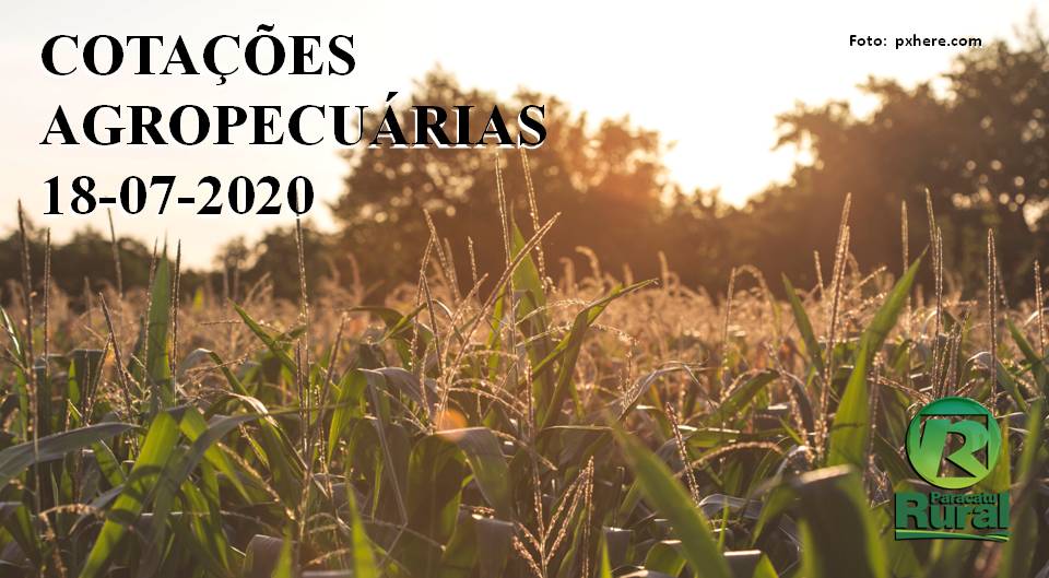 Cotações Agropecuárias - 18-07-2020