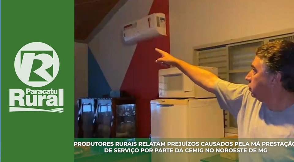 PRODUTORES RURAIS relatam prejuízos causados pela mau prestação de serviço por parte da CEMIG