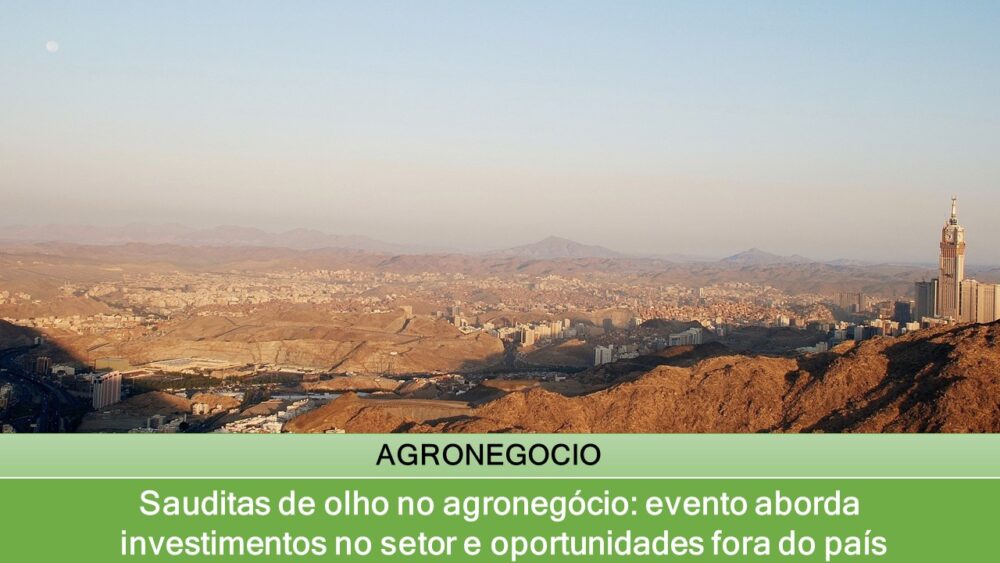 Sauditas de olho no agronegócio: evento aborda investimentos no setor e oportunidades fora do país