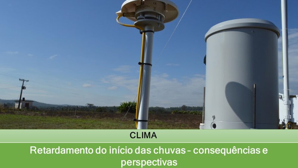 Retardamento do início das chuvas – consequências e perspectivas