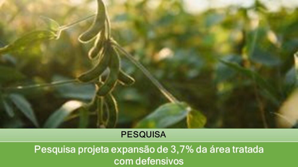 Pesquisa projeta expansão de 3,7% da área tratada com defensivos