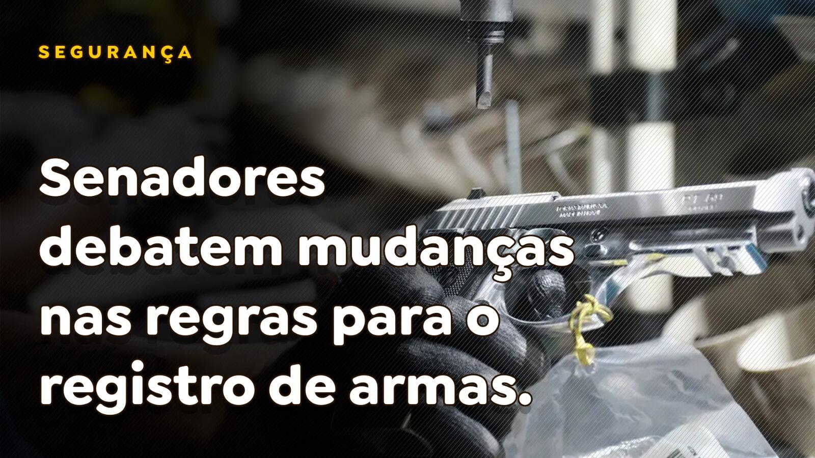 Senadores debatem mudanças nas regras para o registro de armas - Paracatu  Rural ™, image size:1600x900
