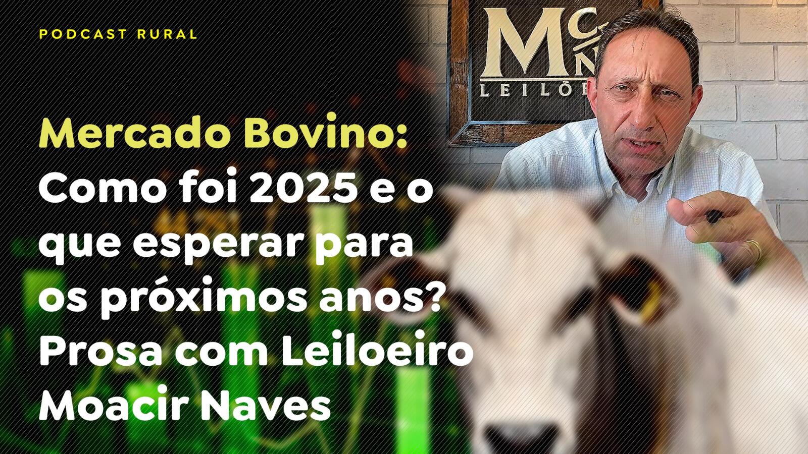 Mercado Bovino, como foi 2025 o que esperar para os próximos anos? Prosa com Leiloeiro Moacir Naves
