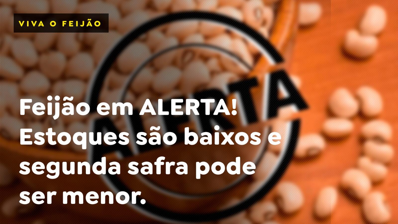 Feijão em ALERTA! Estoques são baixos e segunda safra pode ser menor