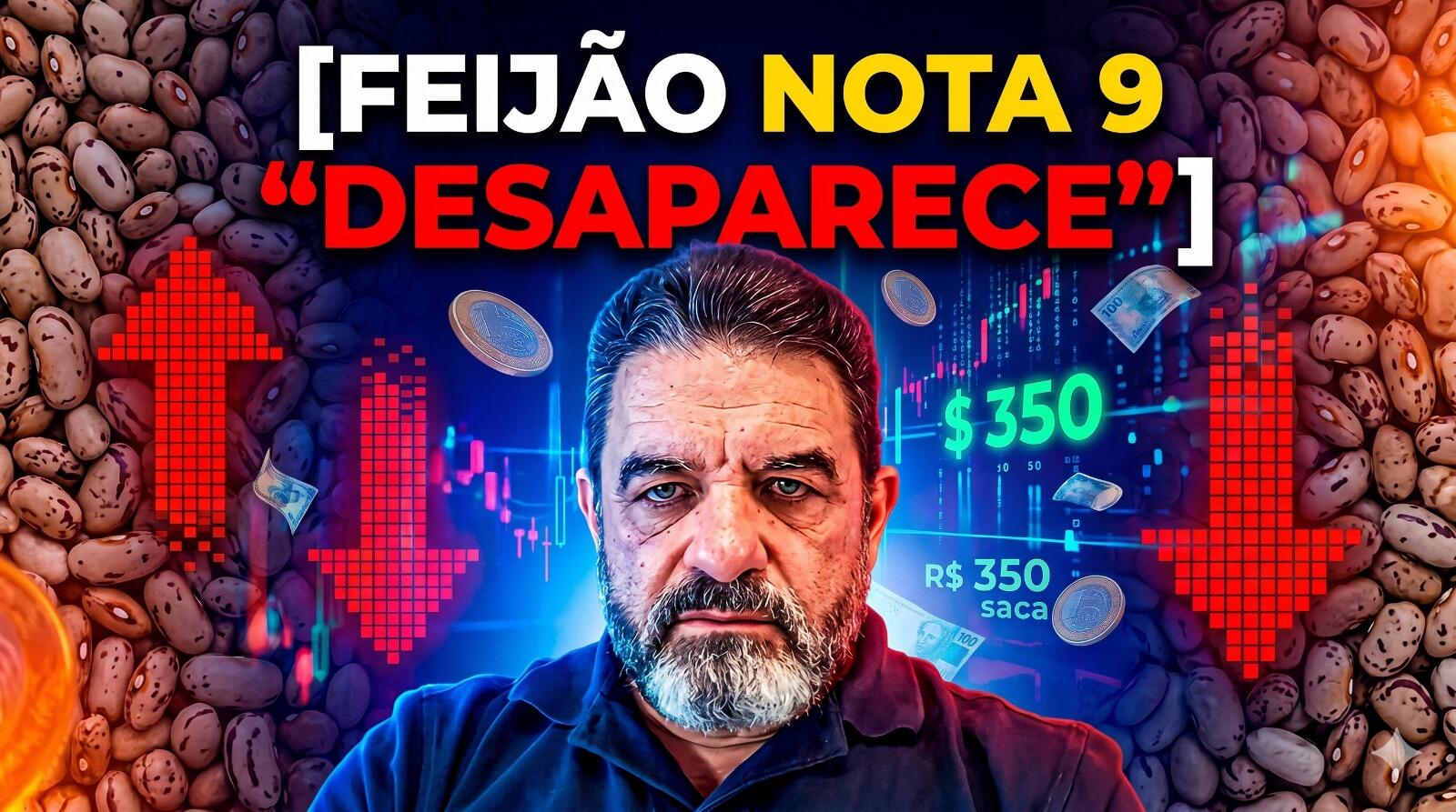 Feijão nota 9 “desaparece”: escassez leva saca aos R$ 350