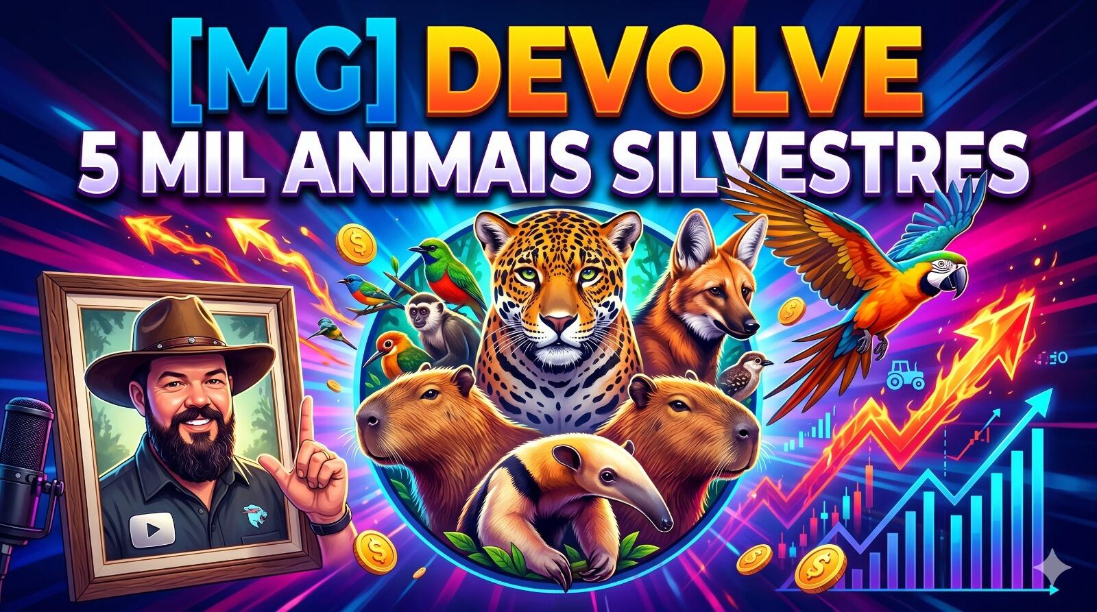 MG devolve cerca de 5 mil animais silvestres por ano à natureza com atendimento especializado