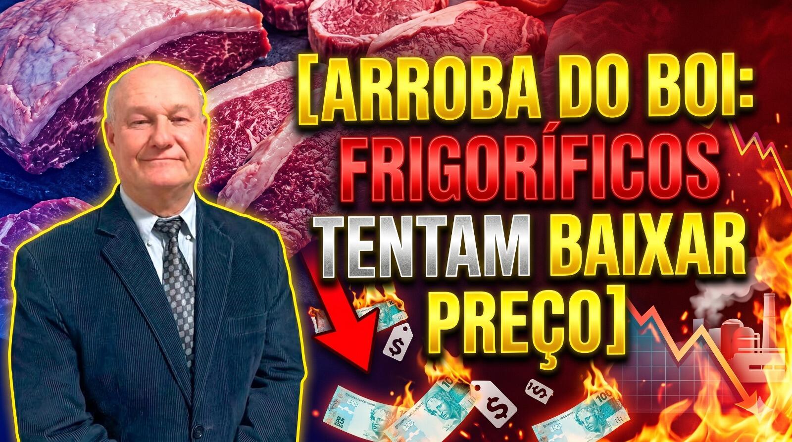 Arroba do boi: frigoríficos tentam baixar preço dando férias coletivas