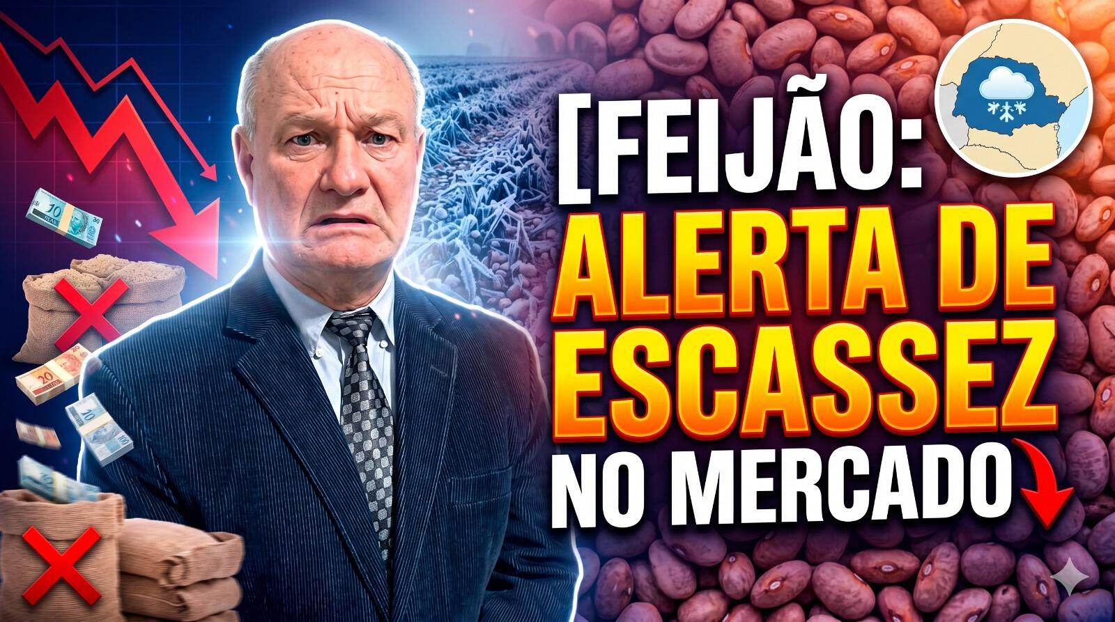 Inverno antecipado: Clima castiga o feijão no Paraná e acende alerta de escassez no mercado