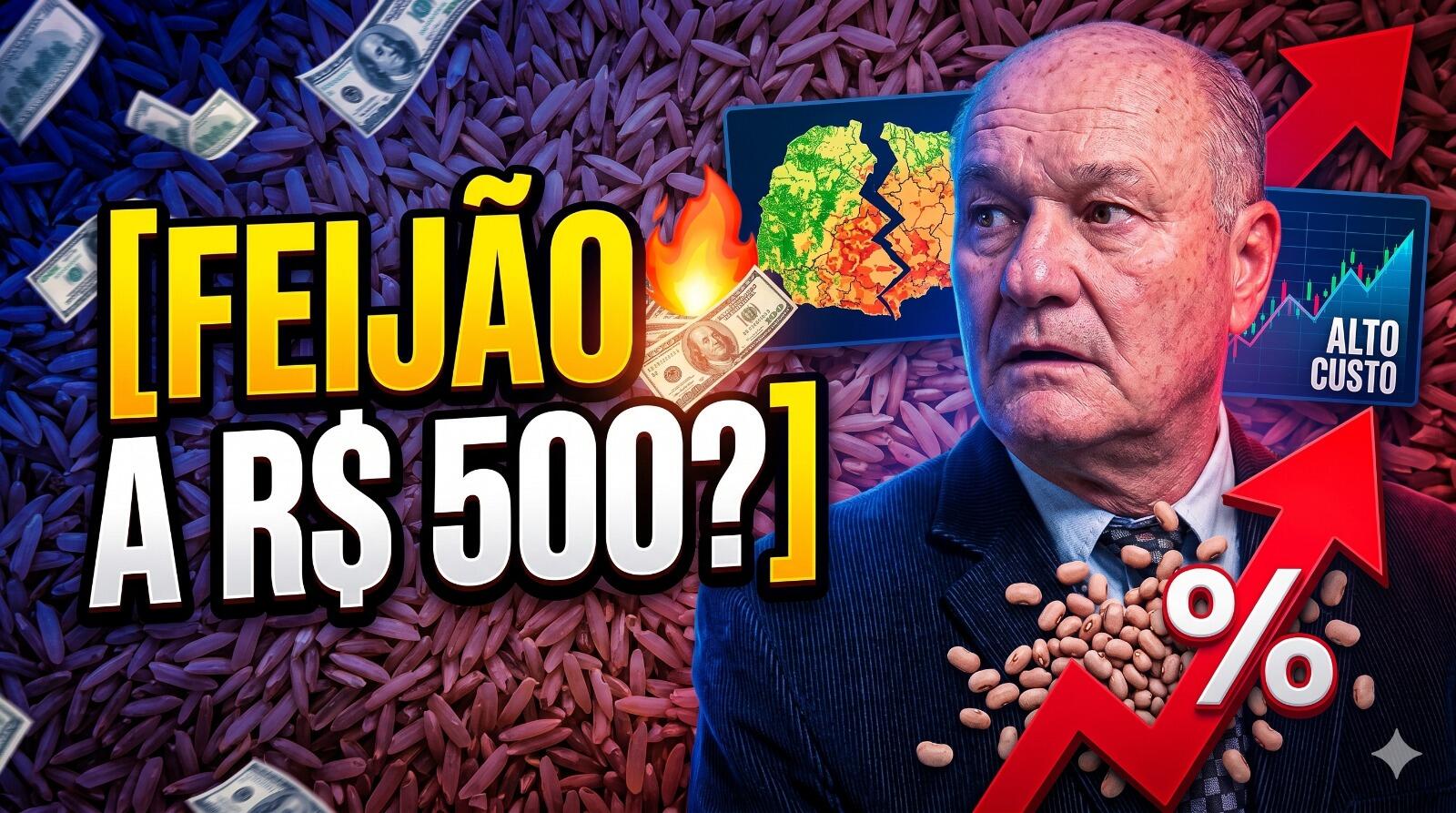 Feijão a R$ 500? Quebras no Paraná impulsionam salto nas cotações