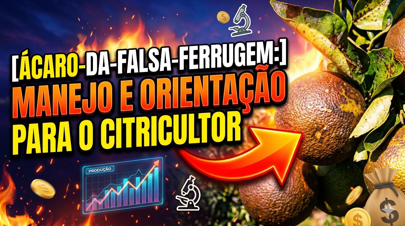 Ácaro-da-falsa-ferrugem: manejo e orientação para o citricultor