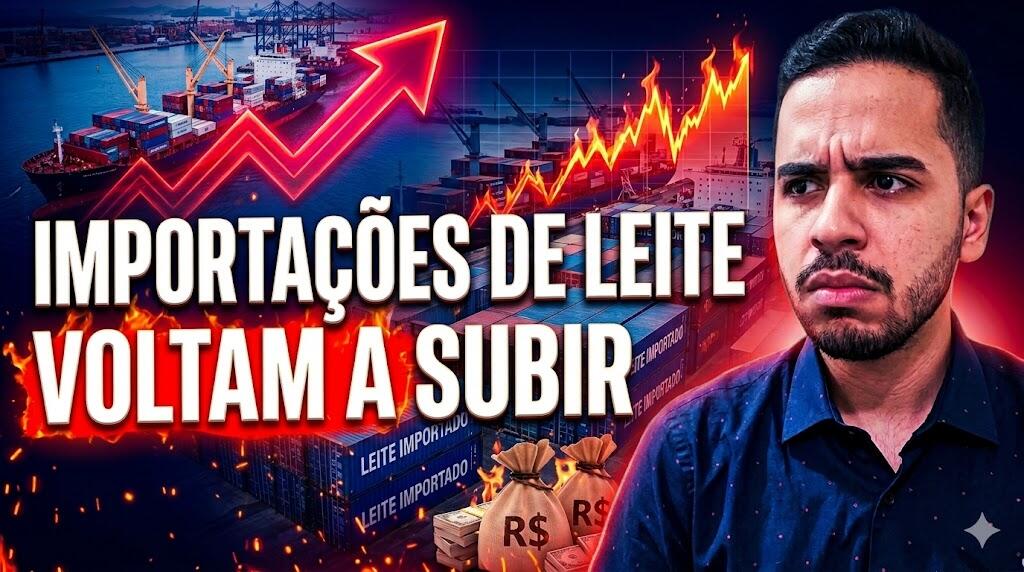 Importações de leite voltam a subir em maio e preocupa produtores