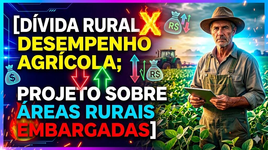 Dívida rural x desempenho agrícola; Projeto sobre áreas rurais embargadas