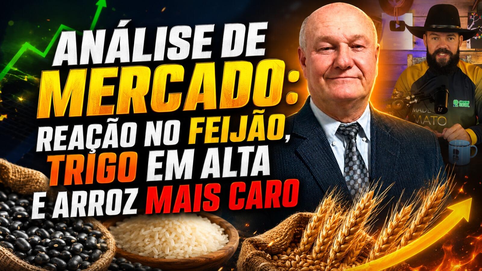 Análise de mercado: reação no feijão, trigo em alta e arroz mais caro