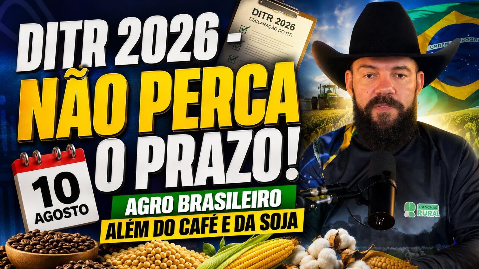 DITR 2026: não perca o prazo! | Agro Brasileiro Além do Café e da Soja.