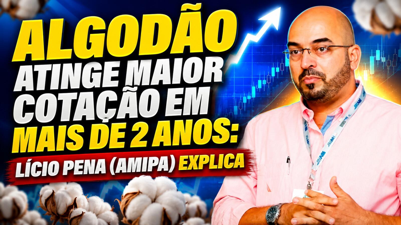 Algodão Atinge Maior Cotação em Mais de 2 Anos: Lício Pena (AMIPA) Explica