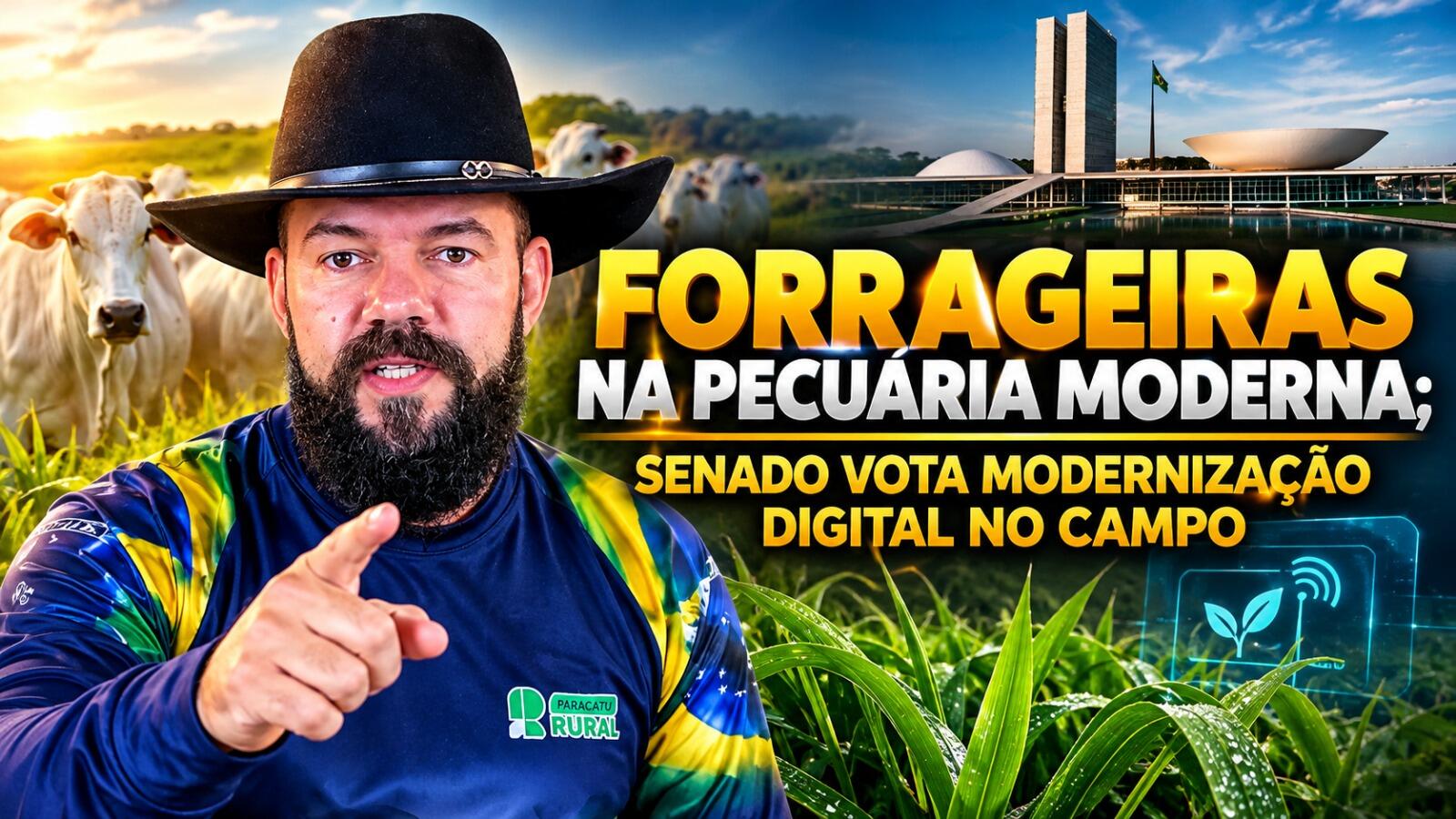 Forrageiras na Pecuária Moderna; Senado Vota Modernização Digital no Campo