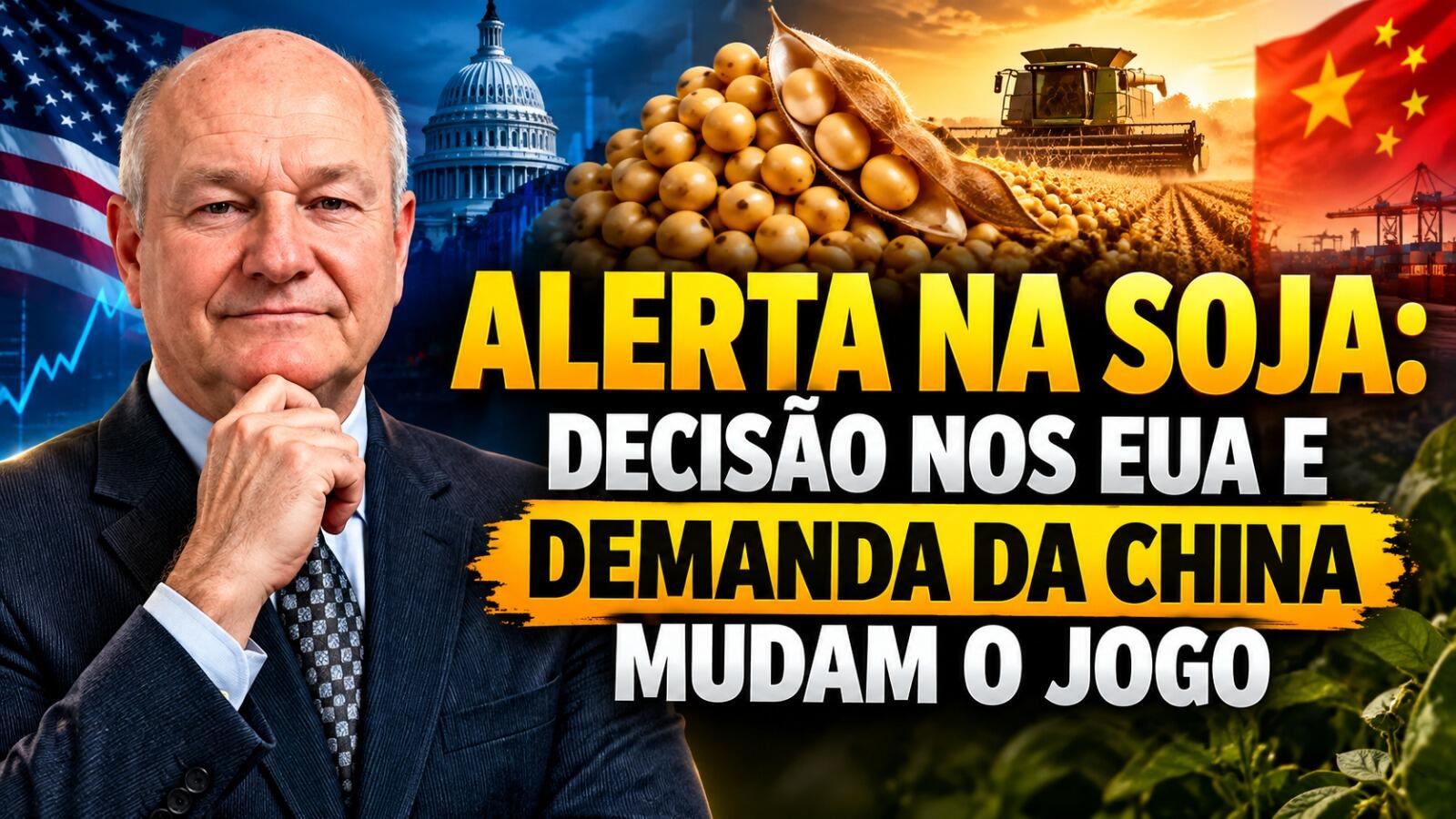 Alerta na Soja: Decisão nos EUA e Demanda da China Mudam o Jogo.