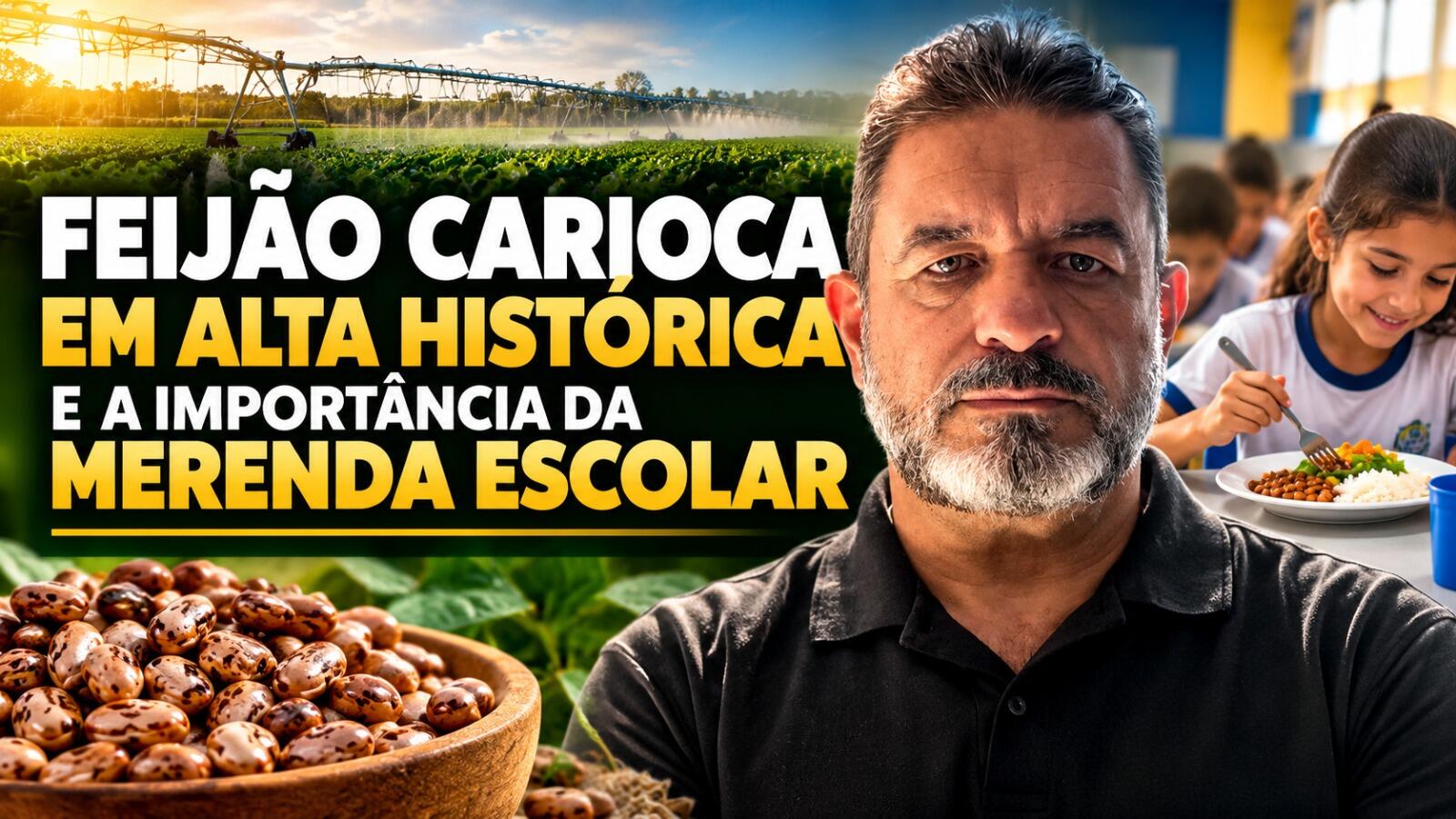 Feijão Carioca em Alta Histórica e a Importância da Merenda Escolar