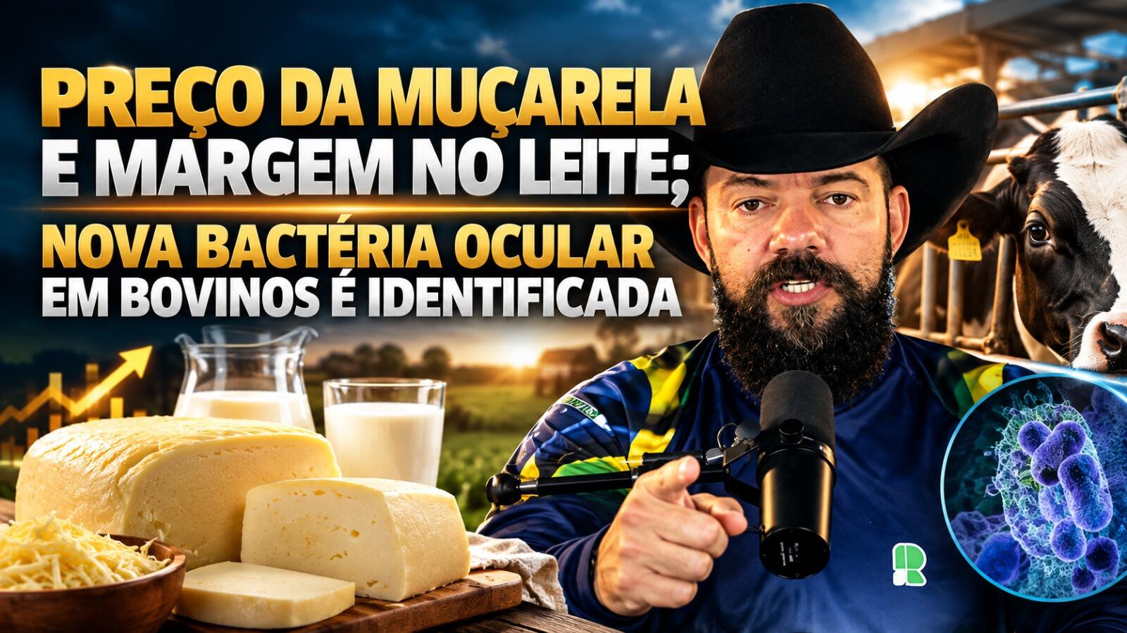 Preço da Muçarela e Margem no Leite; Nova Bactéria Ocular em Bovinos é Identificada.