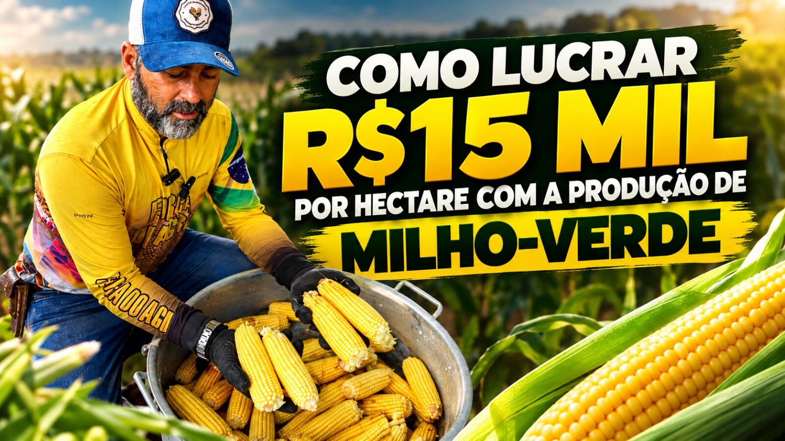 Como Lucrar R$15 Mil por Hectare com a Produção de Milho-Verde? professor Fabrício responde