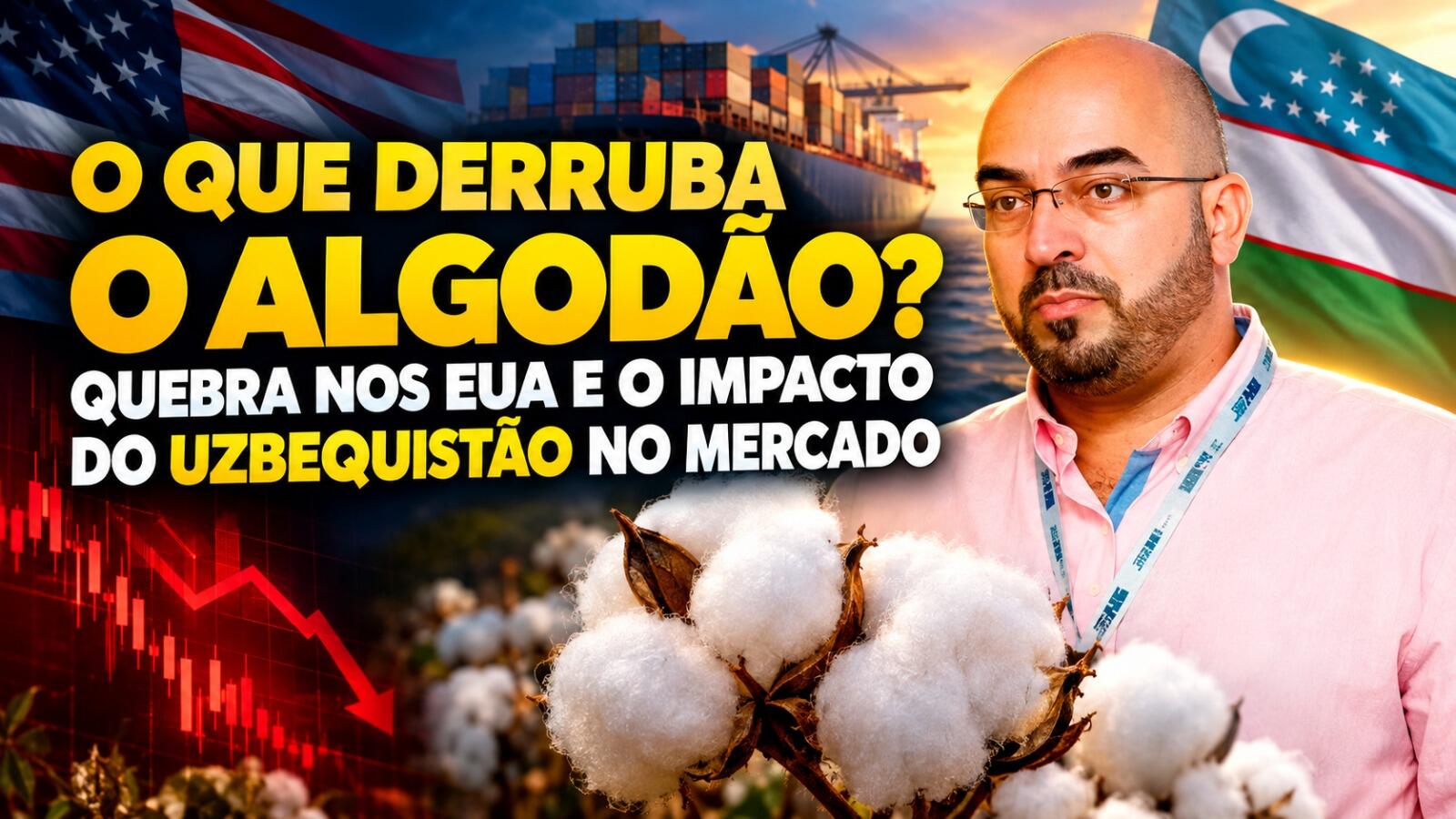 O Que Derruba o Algodão? Quebra nos EUA e o Impacto do Uzbequistão no Mercado.