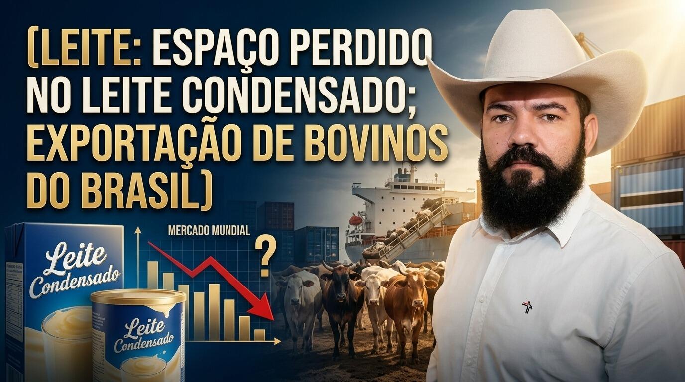 Leite: Espaço Perdido no LEITE Condensado; Exportação de BOVINOS do Brasil