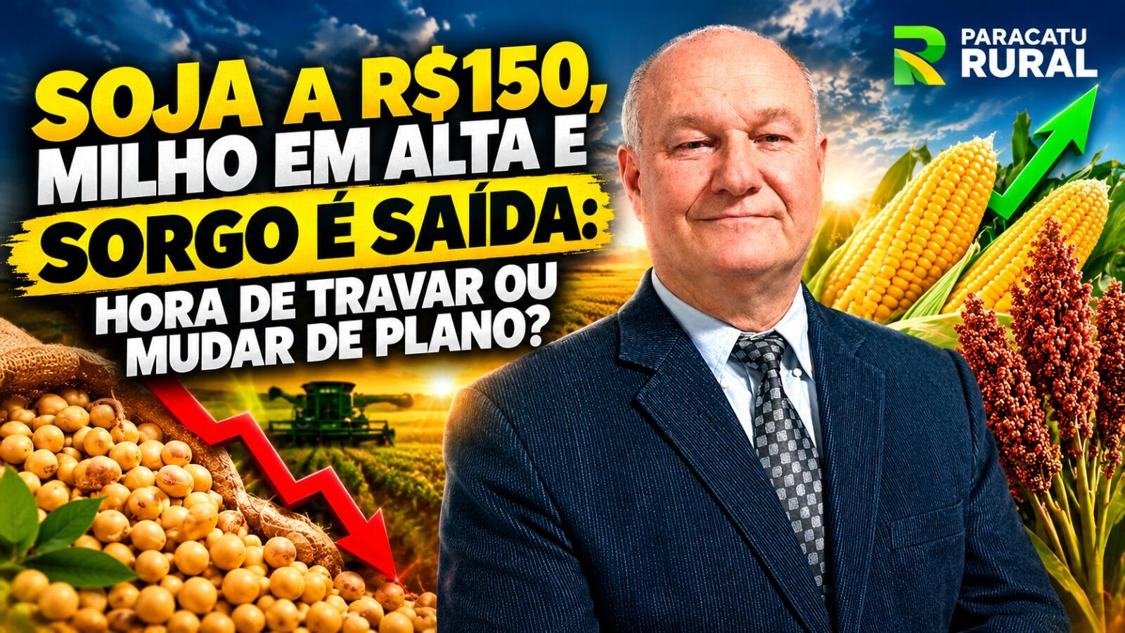 Soja a R$150, Milho em Alta e Sorgo é Saída: Hora de Travar ou Mudar de Plano?