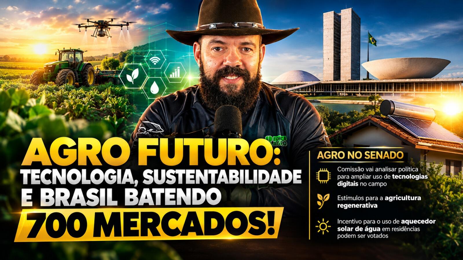 Agro Futuro: Tecnologia, Sustentabilidade e Brasil Batendo 700 Mercados!
